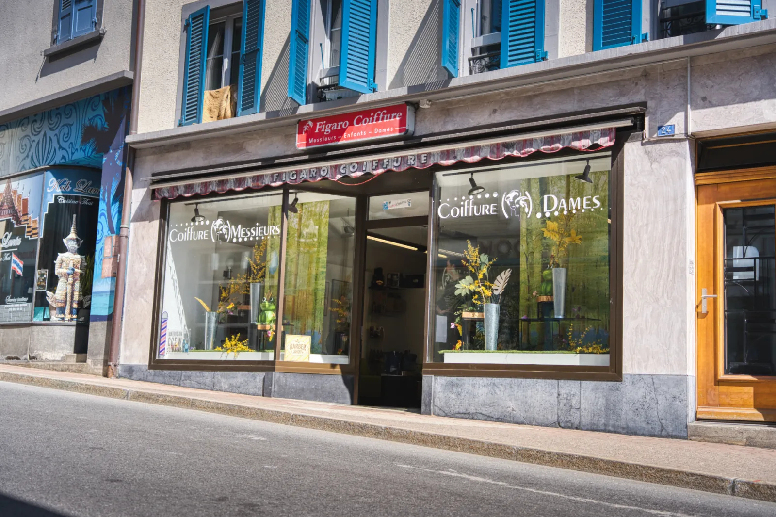 Devanture Figaro Coiffure — Grand-Rue 24, Châtel-St-Denis